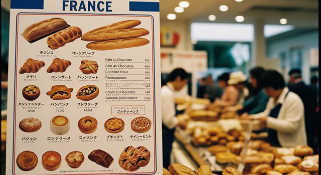 大阪万博 フランス館のパン屋のメニュー