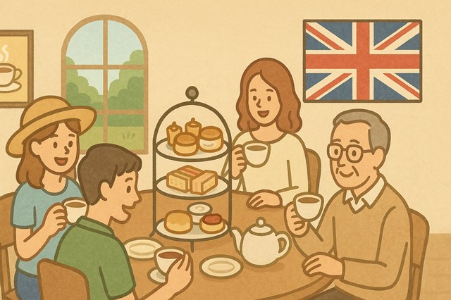 英国パビリオン アフタヌーンティー・紅茶・スコーン