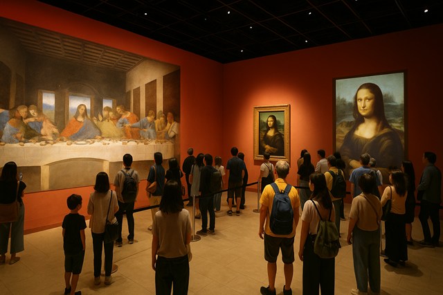 大阪万博 イタリア館の名画・絵画・ダ・ヴィンチ